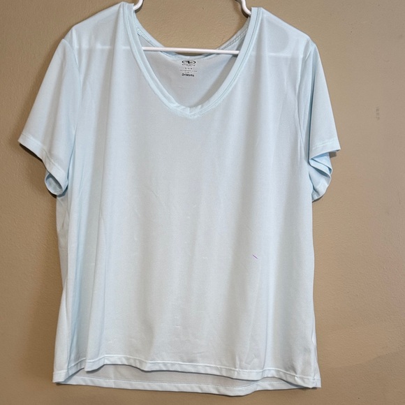 Athletic Works Tops - Athletic Works Light Blue Breathable V-Neck Tee